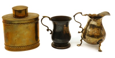 Lot 65 - A silver christening mug