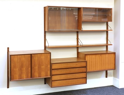 Lot 366 - A Danish teak PS Wall System