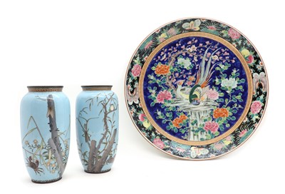 Lot 133 - A Japanese porcelain charger
