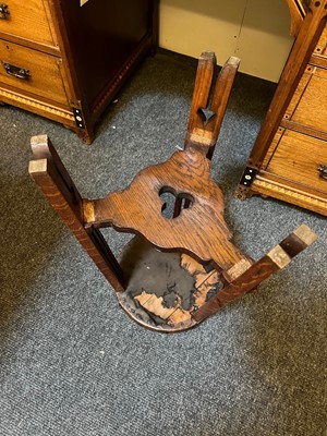 Lot 21 - An Aesthetic walnut inlaid dressing table