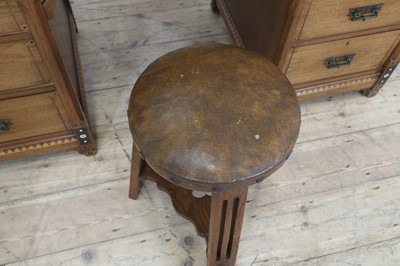 Lot 21 - An Aesthetic walnut inlaid dressing table