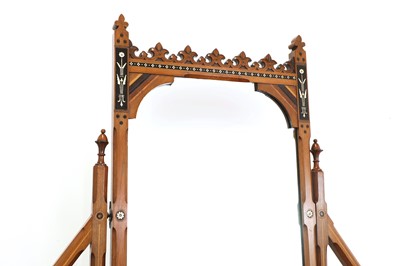 Lot 21 - An Aesthetic walnut inlaid dressing table