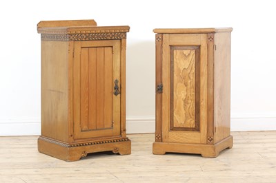 Lot 383 - An Aesthetic inlaid ash pot cupboard