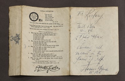 Lot 115 - Aleister Crowley Interest