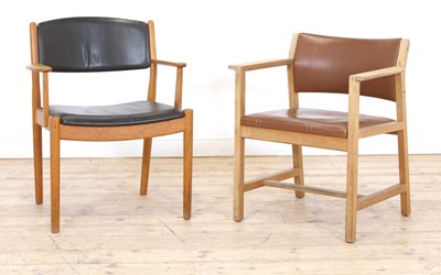 Lot 399 - A Danish oak armchair