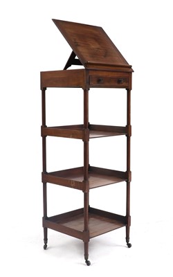 Lot 422 - A mahogany four tier etagere