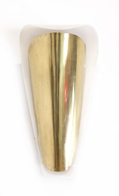 Lot 531 - An Italian perforated brass and Perspex wall light