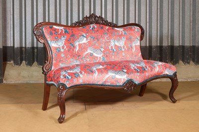 Lot 28 - A Louis XV-style mahogany settee