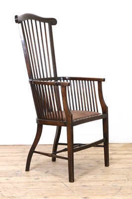 Lot 38 - An Arts and Crafts mahogany armchair