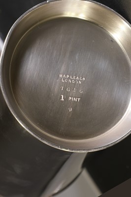 Lot 117 - A Maple & Co silver-plated cocktail shaker
