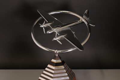 Lot 125 - An Art Deco chrome 'Mosquito' centrepiece