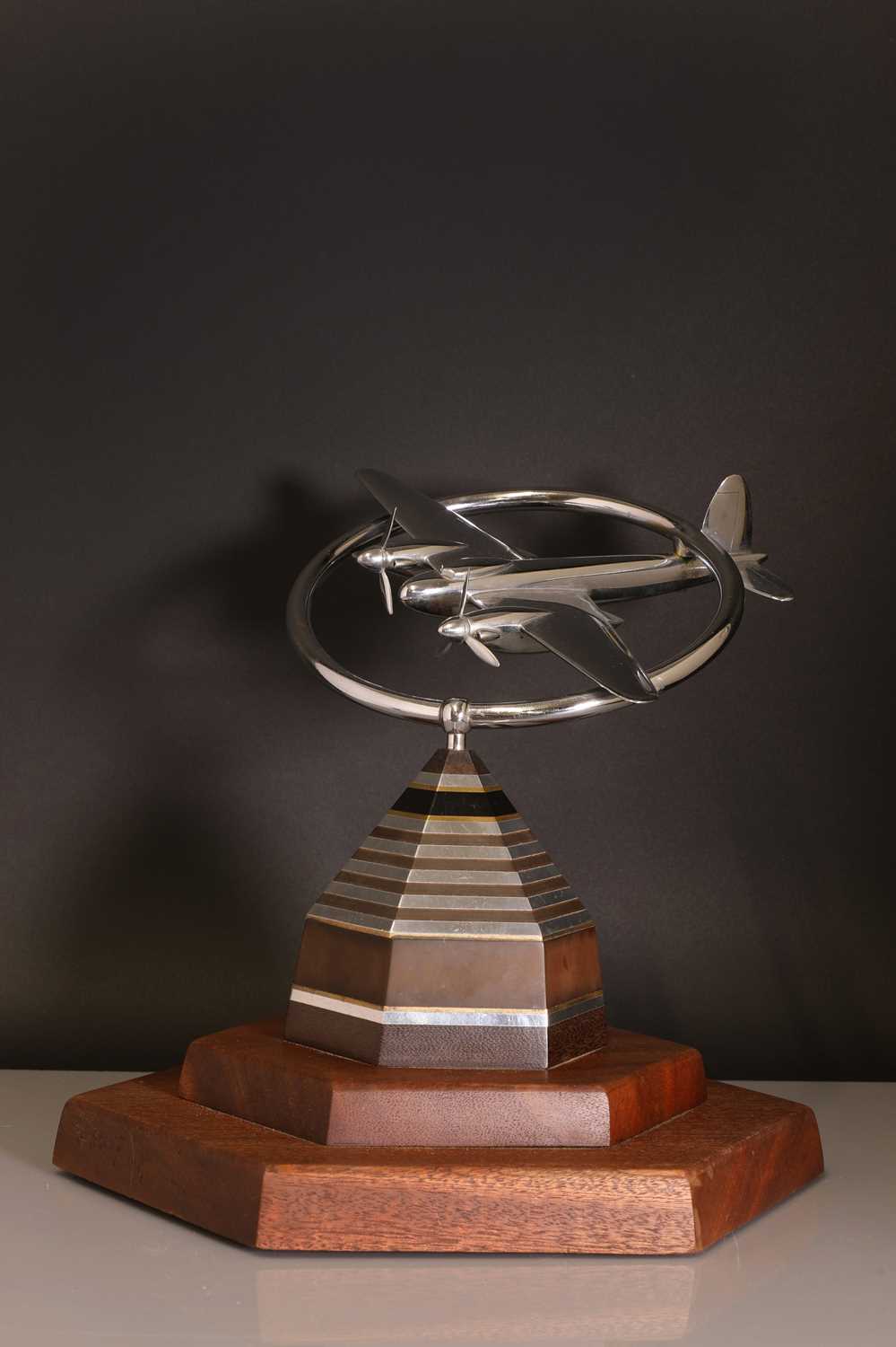 Lot 125 - An Art Deco chrome 'Mosquito' centrepiece
