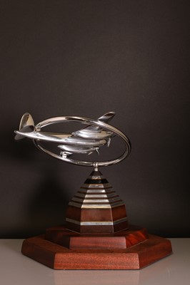 Lot 125 - An Art Deco chrome 'Mosquito' centrepiece