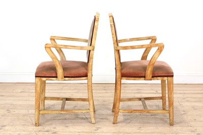 Lot 133 - A pair of Art Deco painted elbow chairs