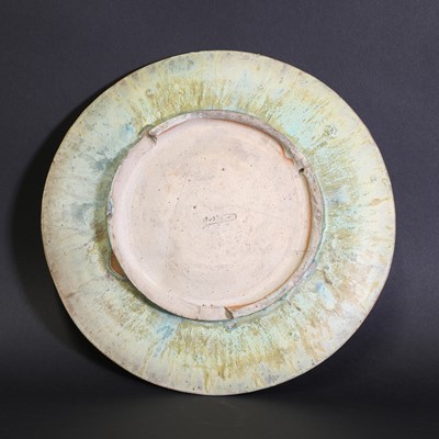 Lot 67 - A French glazed stoneware dish