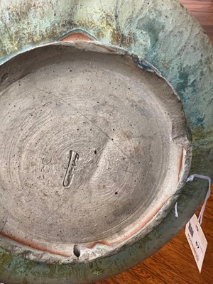 Lot 67 - A French glazed stoneware dish