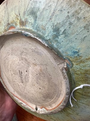 Lot 67 - A French glazed stoneware dish