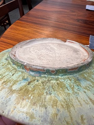 Lot 67 - A French glazed stoneware dish