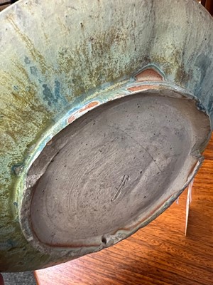 Lot 67 - A French glazed stoneware dish