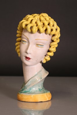 Lot 76 - An Austrian pottery bust