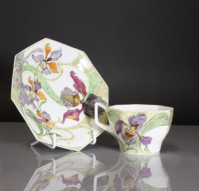 Lot 74 - An Amphora eggshell teacup and saucer