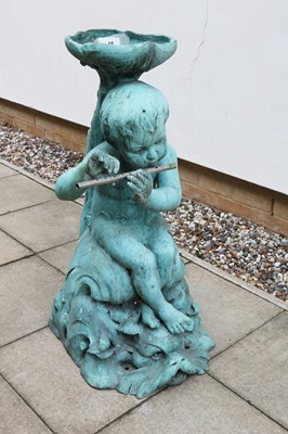 Lot 562 - A bronze fountain