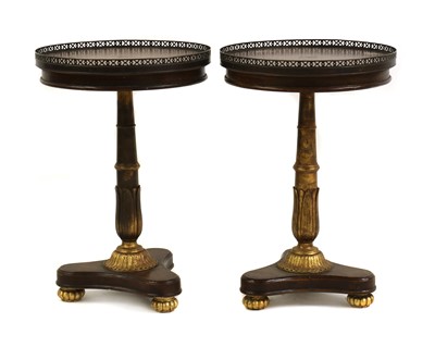 Lot 476 - A pair of late Regency style side tables
