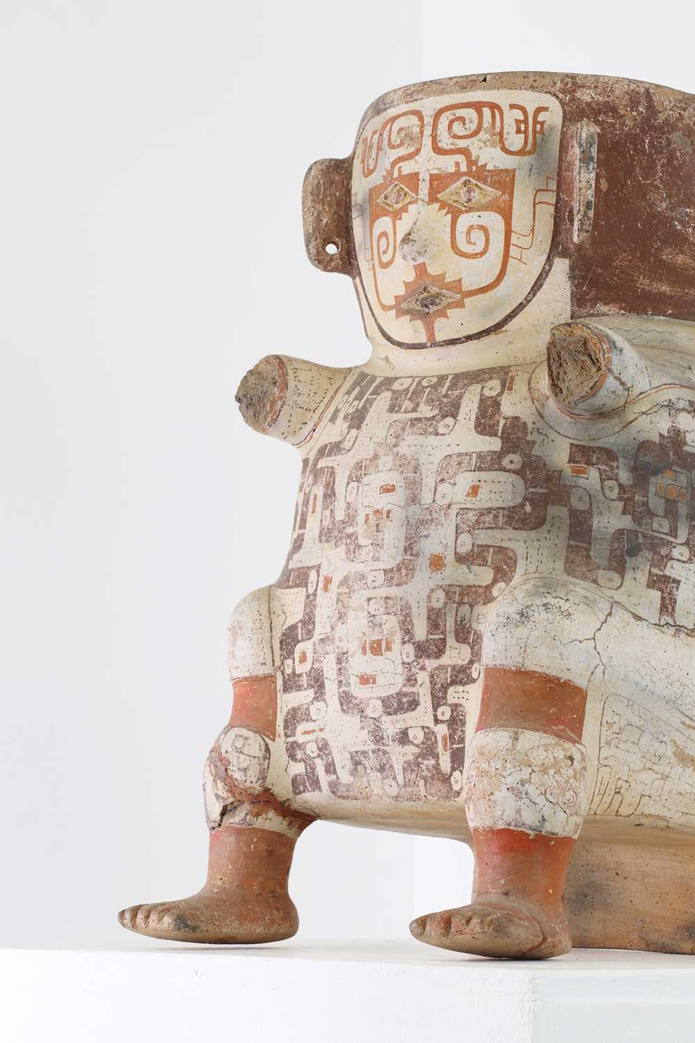 Lot 312 - An Omagua figural pottery funerary vessel