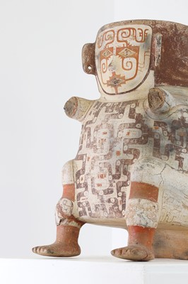 Lot 312 - An Omagua figural pottery funerary vessel