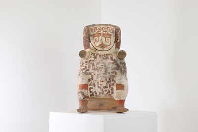 Lot 312 - An Omagua figural pottery funerary vessel