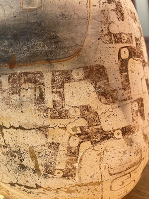 Lot 312 - An Omagua figural pottery funerary vessel