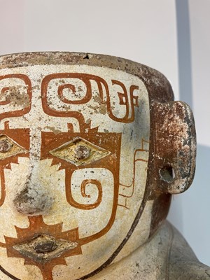 Lot 312 - An Omagua figural pottery funerary vessel