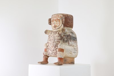 Lot 312 - An Omagua figural pottery funerary vessel