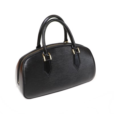 Lot 303 - A Louis Vuitton black epi leather Jasmine handbag
