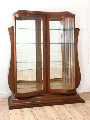 Lot 193 - An Art Deco mahogany display cabinet