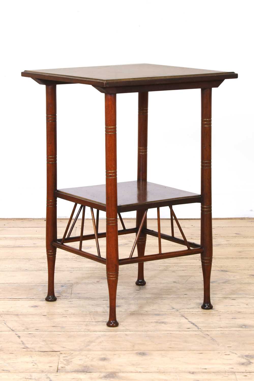 Lot 8 - A walnut and gilt occasional side table