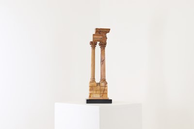 Lot 77 - A grand tour giallo antico marble souvenir