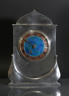 Lot 28 - A Liberty & Co. pewter desk clock
