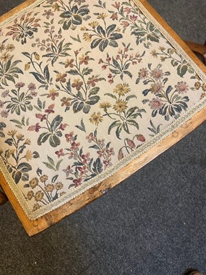 Lot 51 - An Arts and Crafts folding upholstered chair