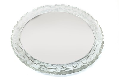 Lot 312 - A Hillebrand mirror and moulded Perspex wall light