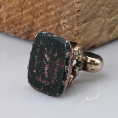 Lot 98 - A Victorian white metal fob seal