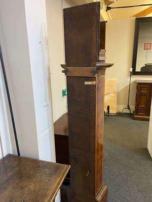 Lot 455 - A William and Mary oyster-veneered olive wood, walnut and marquetry longcase clock