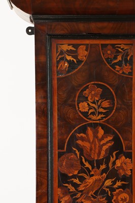 Lot 455 - A William and Mary oyster-veneered olive wood, walnut and marquetry longcase clock
