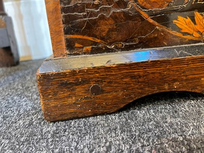 Lot 455 - A William and Mary oyster-veneered olive wood, walnut and marquetry longcase clock