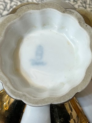 Lot 135 - An Austrian Augarten 'Melon' mocha set