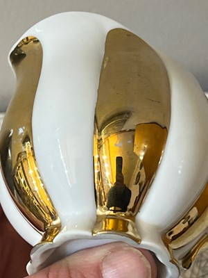 Lot 135 - An Austrian Augarten 'Melon' mocha set