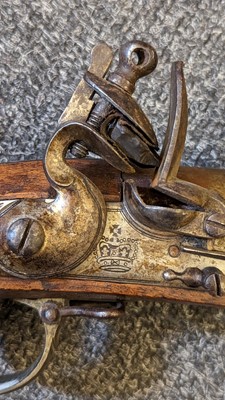 Lot 104 - A Flintlock 'Brown Bess' tower musket  with bayonet