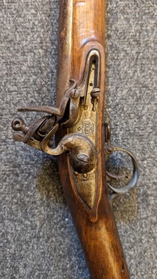 Lot 104 - A Flintlock 'Brown Bess' tower musket  with bayonet