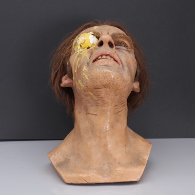 Lot 150 - A waxwork head