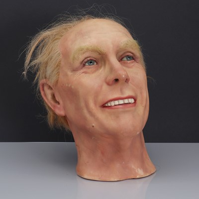 Lot 149 - A waxwork head